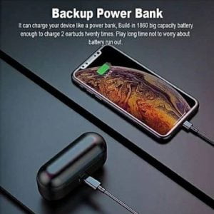Bluetooth Earphone F9 with Power Bank Box